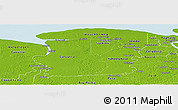 Physical Panoramic Map of Saramacca
