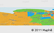 Political Panoramic Map of Saramacca