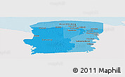Political Shades Panoramic Map of Saramacca, single color outside