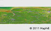 Satellite Panoramic Map of Saramacca