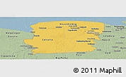 Savanna Style Panoramic Map of Saramacca
