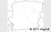 Blank Simple Map of Saramacca, no labels