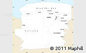 Classic Style Simple Map of Saramacca, single color outside