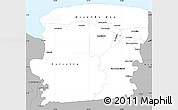 Gray Simple Map of Saramacca