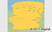 Savanna Style Simple Map of Saramacca
