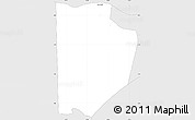 Silver Style Simple Map of Tijgerkreek