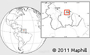 Blank Location Map of Wayambo Weg, highlighted parent region, within the entire country