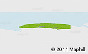 Physical Panoramic Map of Wayambo Weg, single color outside