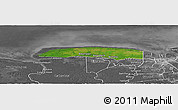 Satellite Panoramic Map of Wayambo Weg, desaturated