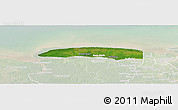 Satellite Panoramic Map of Wayambo Weg, lighten