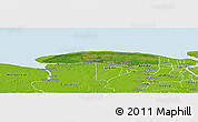 Satellite Panoramic Map of Wayambo Weg, physical outside
