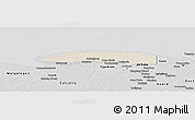 Shaded Relief Panoramic Map of Wayambo Weg, desaturated