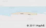 Shaded Relief Panoramic Map of Wayambo Weg, single color outside