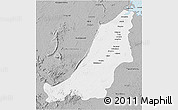 Gray 3D Map of Boven Suriname