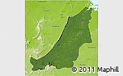 Satellite 3D Map of Boven Suriname, physical outside