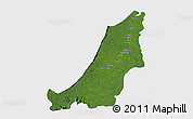 Satellite 3D Map of Boven Suriname, single color outside