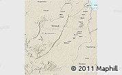 Shaded Relief 3D Map of Boven Suriname