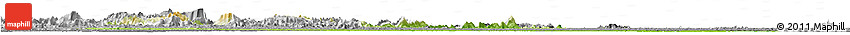 Physical Horizon Map of Boven Suriname, desaturated