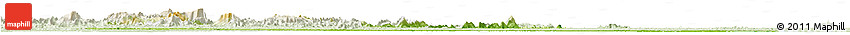 Physical Horizon Map of Boven Suriname, lighten