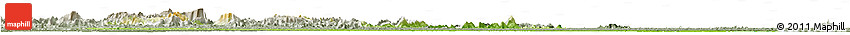 Physical Horizon Map of Boven Suriname, semi-desaturated