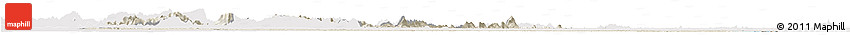Shaded Relief Horizon Map of Boven Suriname, cropped outside