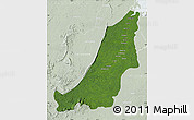 Satellite Map of Boven Suriname, lighten