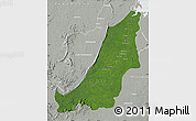 Satellite Map of Boven Suriname, lighten, semi-desaturated