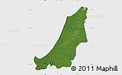 Satellite Map of Boven Suriname, single color outside