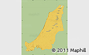 Savanna Style Map of Boven Suriname, single color outside