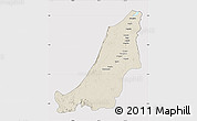 Shaded Relief Map of Boven Suriname, cropped outside