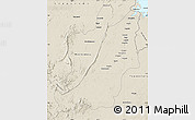Shaded Relief Map of Boven Suriname