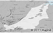 Gray Panoramic Map of Boven Suriname