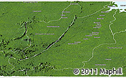 Satellite Panoramic Map of Boven Suriname