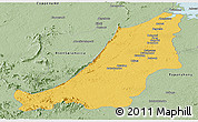 Savanna Style Panoramic Map of Boven Suriname