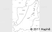Blank Simple Map of Boven Suriname