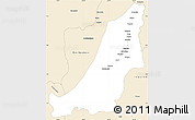 Classic Style Simple Map of Boven Suriname