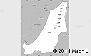 Gray Simple Map of Boven Suriname