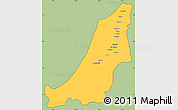 Savanna Style Simple Map of Boven Suriname, cropped outside