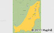Savanna Style Simple Map of Boven Suriname