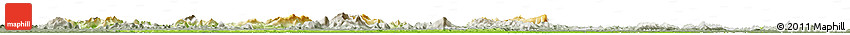 Physical Horizon Map of Coppename, semi-desaturated
