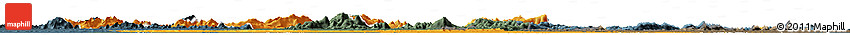 Political Horizon Map of Coppename, darken, semi-desaturated