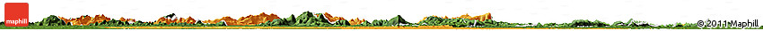 Political Horizon Map of Coppename, satellite outside