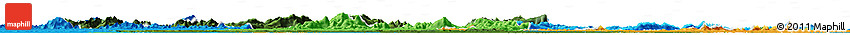 Satellite Horizon Map of Coppename, political outside