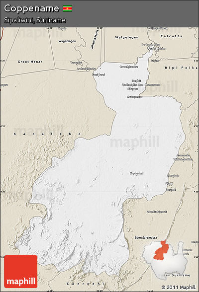Classic Style Map of Coppename