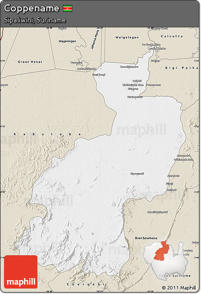 Classic Style Map of Coppename