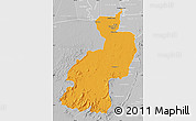 Political Map of Coppename, lighten, desaturated