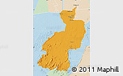 Political Map of Coppename, lighten