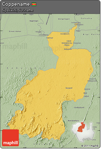 Savanna Style Map of Coppename