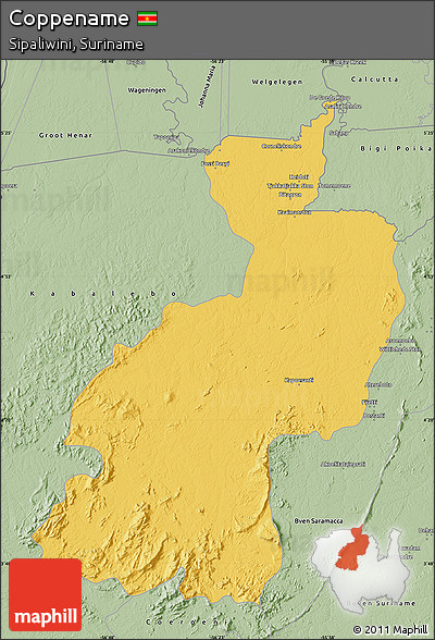 Savanna Style Map of Coppename