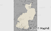 Shaded Relief Map of Coppename, darken, desaturated